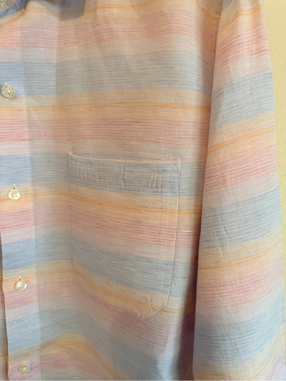 Tommy Bahama Barbados Breeze stretch Men's buttondown shirt, linen blend, sz L - Picture 11 of 11